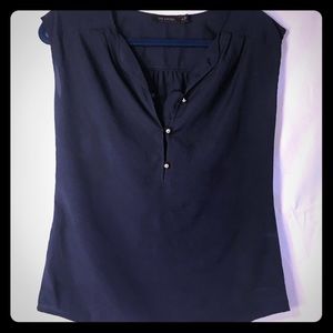 The Limited Navy Blue Blouse size XS